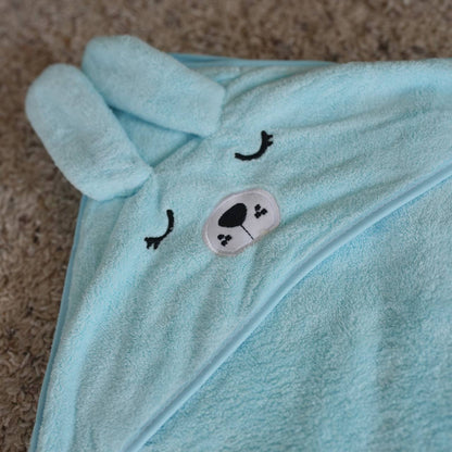 Adorable Hooded Baby Bath Towel – Cartoon Animal Blanket for Boys & Girls