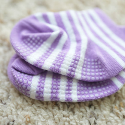 Non-Slip Cotton Socks for Babies & Toddlers – 6 Pairs with Grips for Safe Playtime