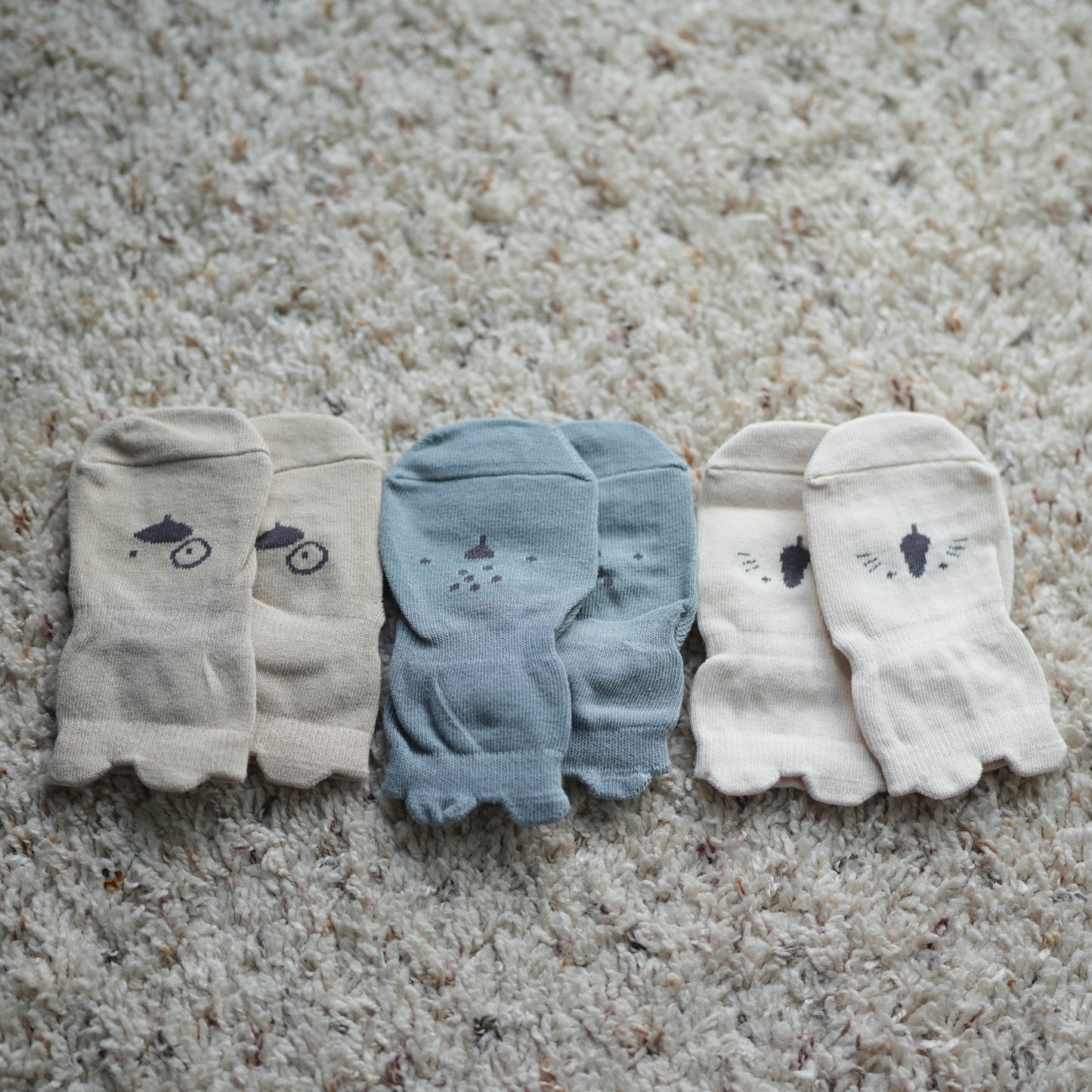 3-Pack Cartoon Baby Anti-Slip Cotton Socks – Cute and Safe for Newborns & Toddlers